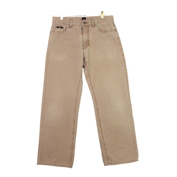 Hugo Boss Other - HUGO BOSS Men Pants Trousers Texas Straight Chino Size 33x32 Khaki Relaxed Fit